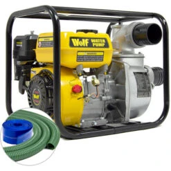 Wolf 3" Petrol Water Pump 3m And 10m Hose