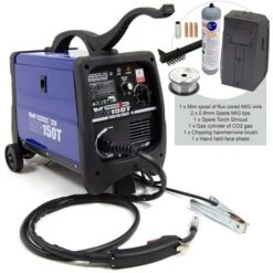 Wolf Gas / No Gas Welding MIG 150T With Co2 Gas Cylinder