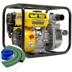 Wolf 2" Petrol Water Pump 3m And 10m Hose