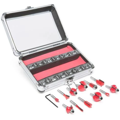 Wolf 12pc 1/4” Shank Router Bit Set 2 Wolf 12pc 1/4” Shank Router Bit Set - Image 2