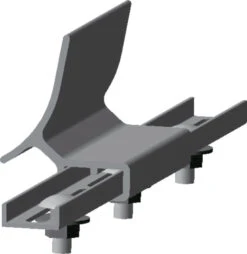 Wolf AluPlus Mounting Rail Connector Set 2483481 For 2 On-roof Mounting Sets, For TopSon F3 - / - Q, CFRP 2000