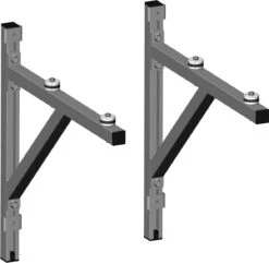 Wolf Bwl Wall Bracket 2484749 For Fastening The External Module, Hot-dip Galvanized