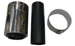 Wolf Cob Mouthpiece 2651799 DN 80 / 125, 290 Mm, For Air / Exhaust Pipe, Stainless Steel / Polypropylene