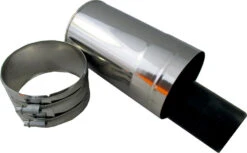 Wolf Cob Mouthpiece 2651915 DN 60/100, 290 Mm, For Air / Exhaust Pipe, Stainless Steel / Polypropylene