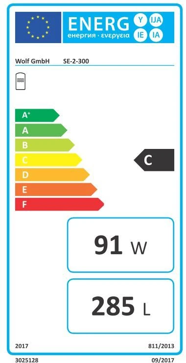 Wolf Se-2 Standing Storage 2444172 300 L, Silver, Steel, Double Enamelled 5 Wolf Se-2 Standing Storage 2444172 300 L, Silver, Steel, Double Enamelled - Image 5