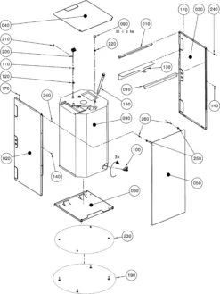 Wolf Ts Hot Water Storage Tank 8908101 160 L, For TOB / COB, Enamelled -Tool Sale Shop Wolf Ts hot water storage tank 8908101 160 l for TOB COB enamelled 2
