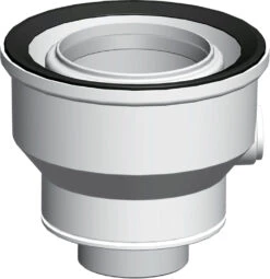 Wolf Air / Flue Gas Duct 2651733 DN 60/100 To DN 80 / 125, Transition, Pluggable, White