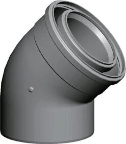 Wolf Bend 2651545 45°, DN 110/160, Pluggable, For Air/exhaust Pipe, White