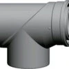 Wolf Revision T-piece 2651543 87 °, DN 110/160, Pluggable, For Air / Exhaust Pipe, White