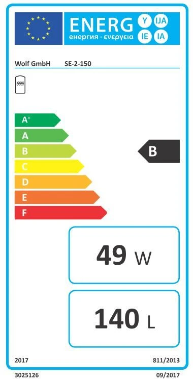Wolf Se-2 Standing Storage Tank 2444170 150 L, Silver, Steel, Double Enamelled 5 Wolf Se-2 Standing Storage Tank 2444170 150 L, Silver, Steel, Double Enamelled - Image 5