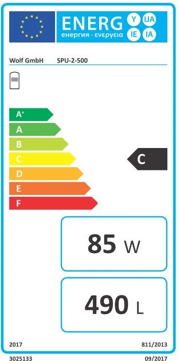 Wolf Spu Buffer Tank 2483045 500 L, For Heating Support, Silver 3 Wolf Spu Buffer Tank 2483045 500 L, For Heating Support, Silver - Image 3