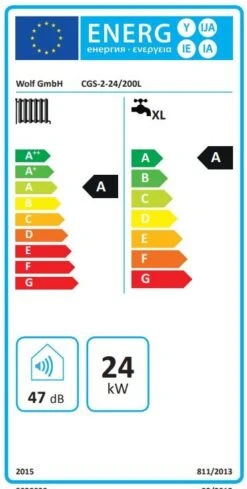 Wolf CGS-2-24/200 Gas Condensing Center 8615017 24kW, With Hot Water Stratified Storage Tank 200 Liters -Tool Sale Shop kataloge wolf bildfarbe 8615017 el