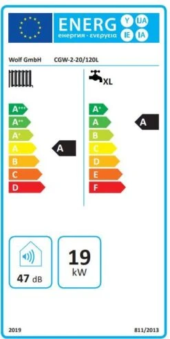 Wolf CGW-2-20 / 120 Gas Condensing Center 8615020 20kW, Wall-hung, With Storage Tank 120 Liters -Tool Sale Shop kataloge wolf bildfarbe 8615020 eln