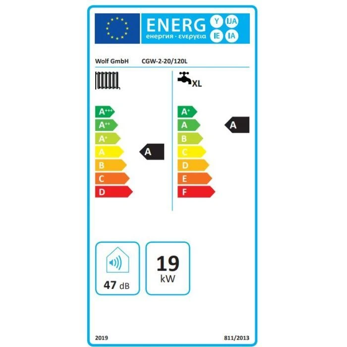 Wolf CGW-2-20/120 20kW Gasbrennwert-Zentrale Paket Mit Schichtenspeicher, Bedienmodul BM2, Anschlusszubehör Aufputz - Image 2
