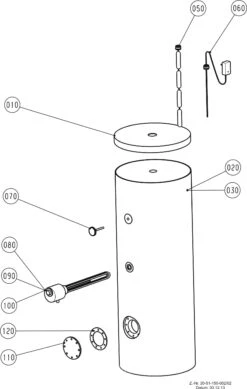 Wolf Se-2 Standing Storage Tank 2444170 150 L, Silver, Steel, Double Enamelled 7 Wolf Se-2 Standing Storage Tank 2444170 150 L, Silver, Steel, Double Enamelled -Tool Sale Shop kataloge wolf explos wox 20 51 150 002 02 2