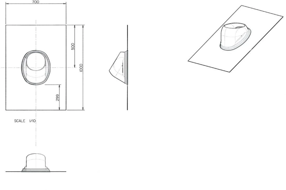 Wolf CWL Excellent Universal Roof Tile 2577002 25 Degrees To 45 Degrees, For CWL 400, Black 2 Wolf CWL Excellent Universal Roof Tile 2577002 25 Degrees To 45 Degrees, For CWL 400, Black - Image 2