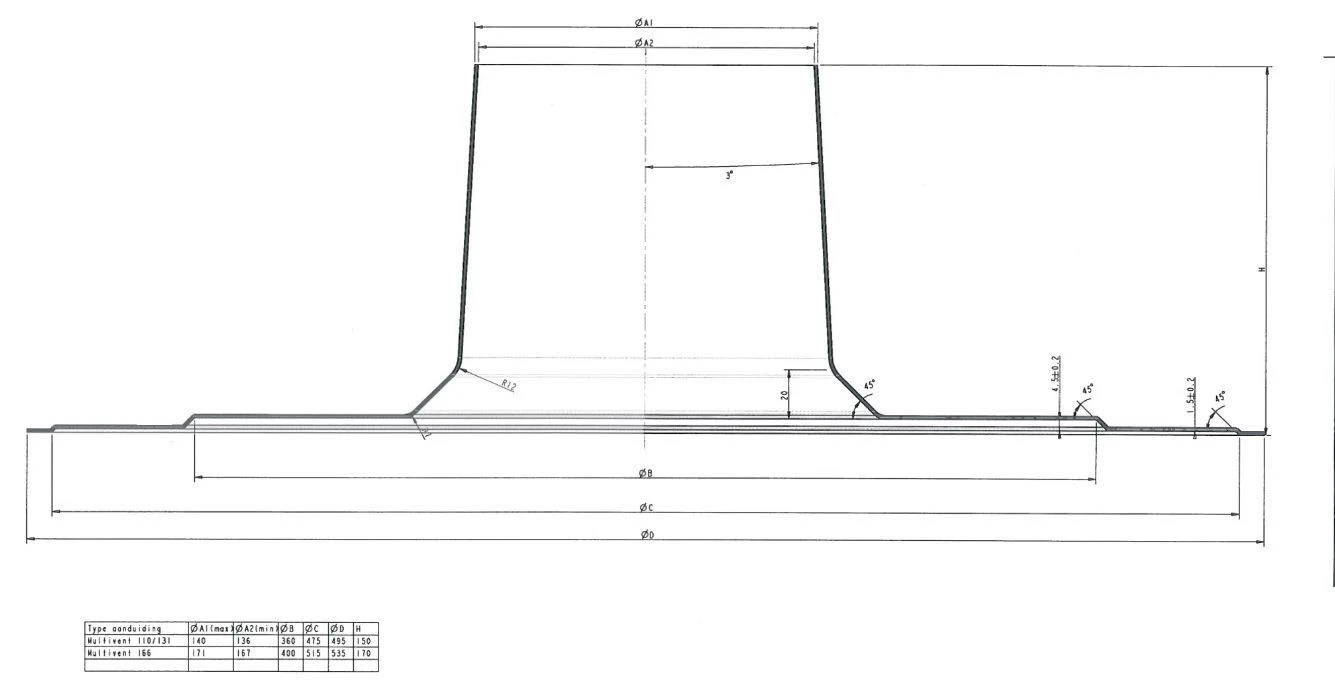 Wolf CWL Excellent Flat Roof Duct 2577004 0 Degree C, For CWL 180/300 2 Wolf CWL Excellent Flat Roof Duct 2577004 0 Degree C, For CWL 180/300 - Image 2