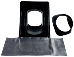 Wolf Cob Universal Pan 1720200 Black, Flexible Lead Apron At The Bottom, For Pitched Roof 25 - 45 °