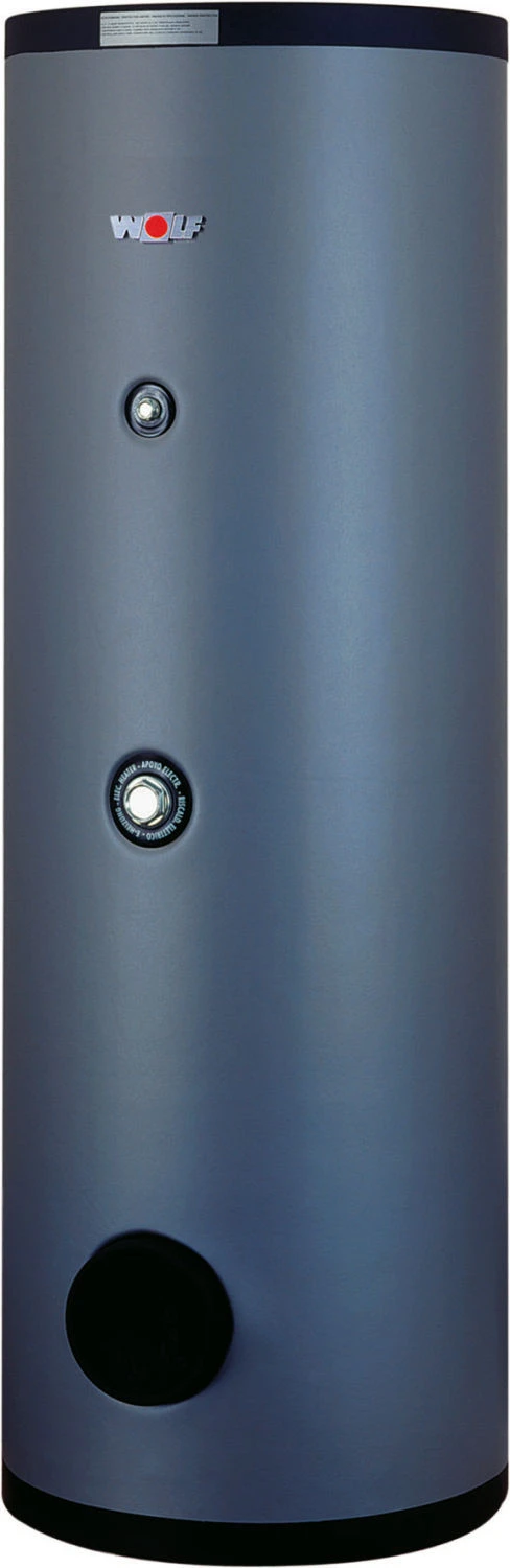 Wolf Sem Hot Water Solarspeicher 850 500 I, With 2 Smooth Tube Heat Exchangers, Silver 1 Wolf Sem Hot Water Solarspeicher 850 500 I, With 2 Smooth Tube Heat Exchangers, Silver