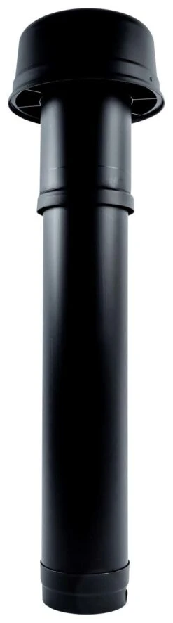 Wolf CWL Excellent Roof Duct 2575803 DN 180, 1159mm, Thermally Insulated, Black