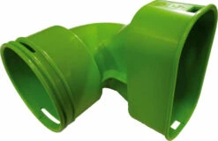 Wolf CWL Excellent Transition 2577347 90 Degrees, From DN 75 Round To 50 X 100 Flat Duct