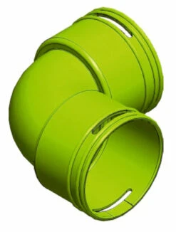 Wolf Cwl Bogen 2577705 DN 75, 90 Degrees, Antistatic And Antibacterial