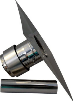 Wolf Cob Manhole Cover 2651527 DN 83, With Mouthpiece, Stainless Steel