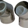 Wolf Cob PPSU Bend 2651913 45 °, DN 60/100, For Luft- / Exhaust Pipe / Facade, Stainless Steel / Polypropylene