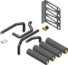Wolf Fws-2 Piping Group 8616061 DN 50, Insulated, Expandable Set Made Of Stainless Steel Pipe