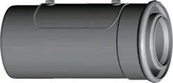 Wolf Cob Luft- / Exhaust Pipe 2651470 DN 80 / 125, 250 Mm, Pluggable, With Inspection Opening, White