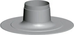 Wolf Cob Flat Roof Collar 2651486 DN 125, Vertical, For Luft- / Exhaust Gas Routing